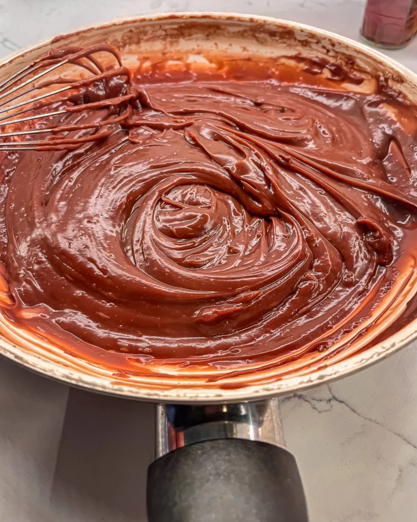 How to make eggless chocolate pudding step by step