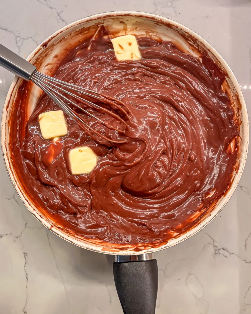 How to make eggless chocolate pudding step by step