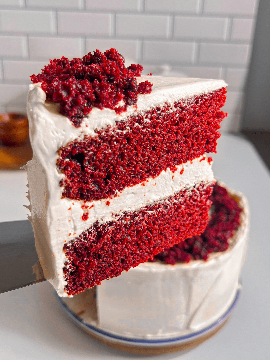 eggless and vegan Red Velvet Cake