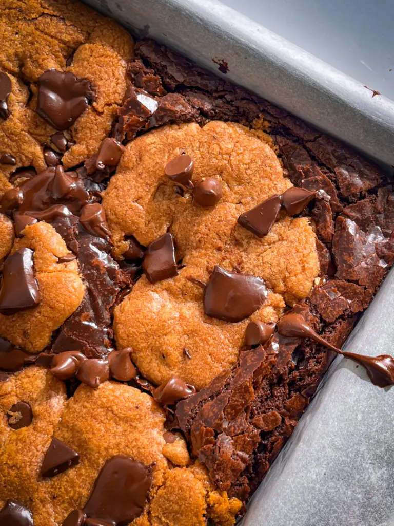 How to make moist brookies without eggs