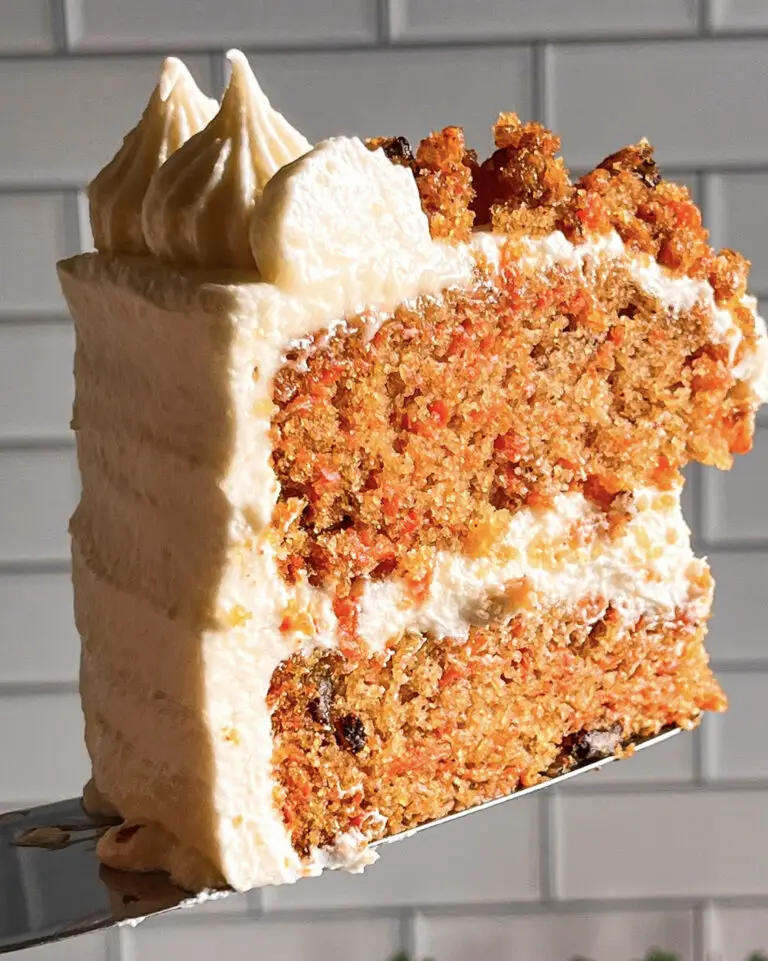 Eggless Carrot Cake with cream cheese frosting and can be made vegan dairy-free.