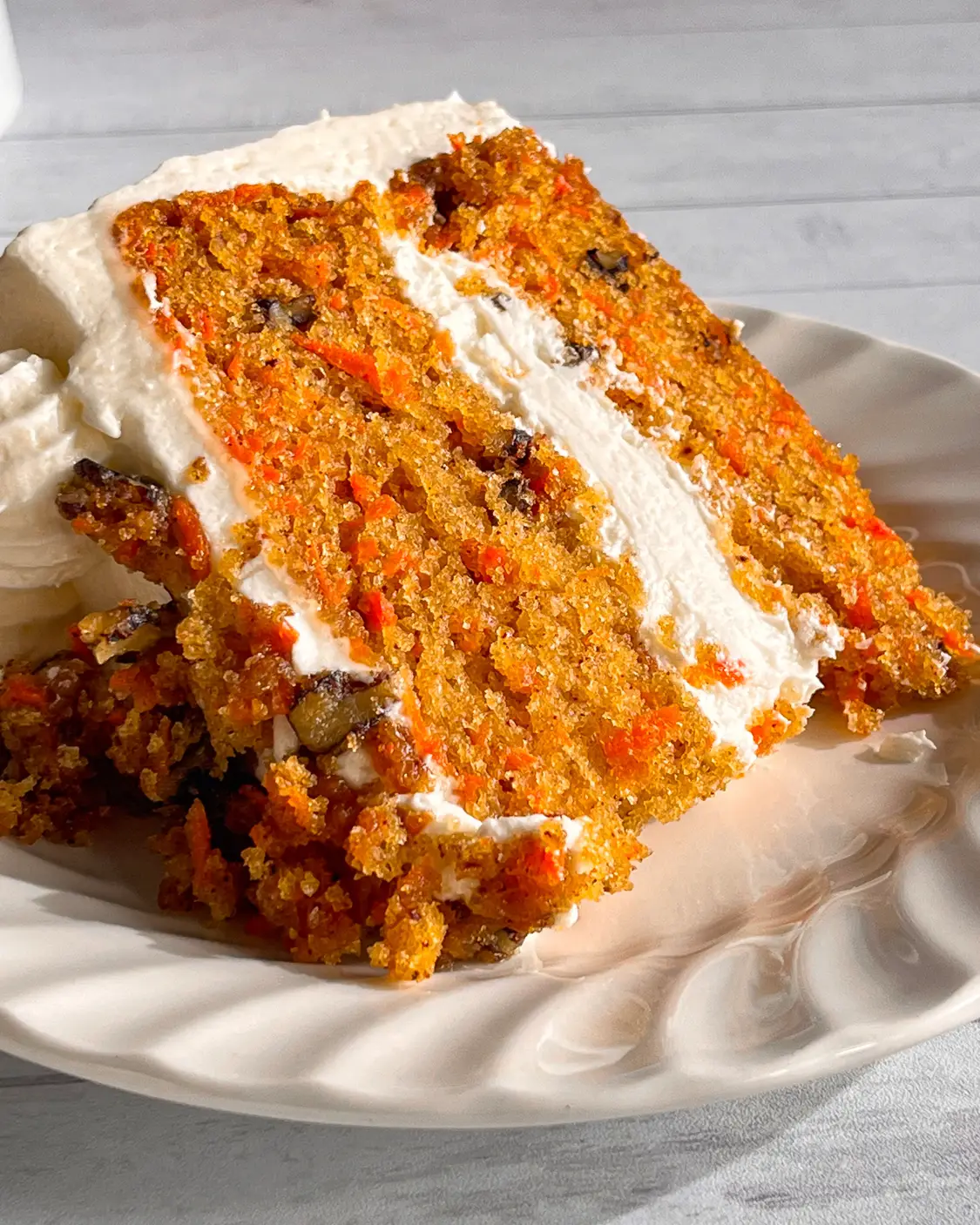 Eggless Carrot Cake