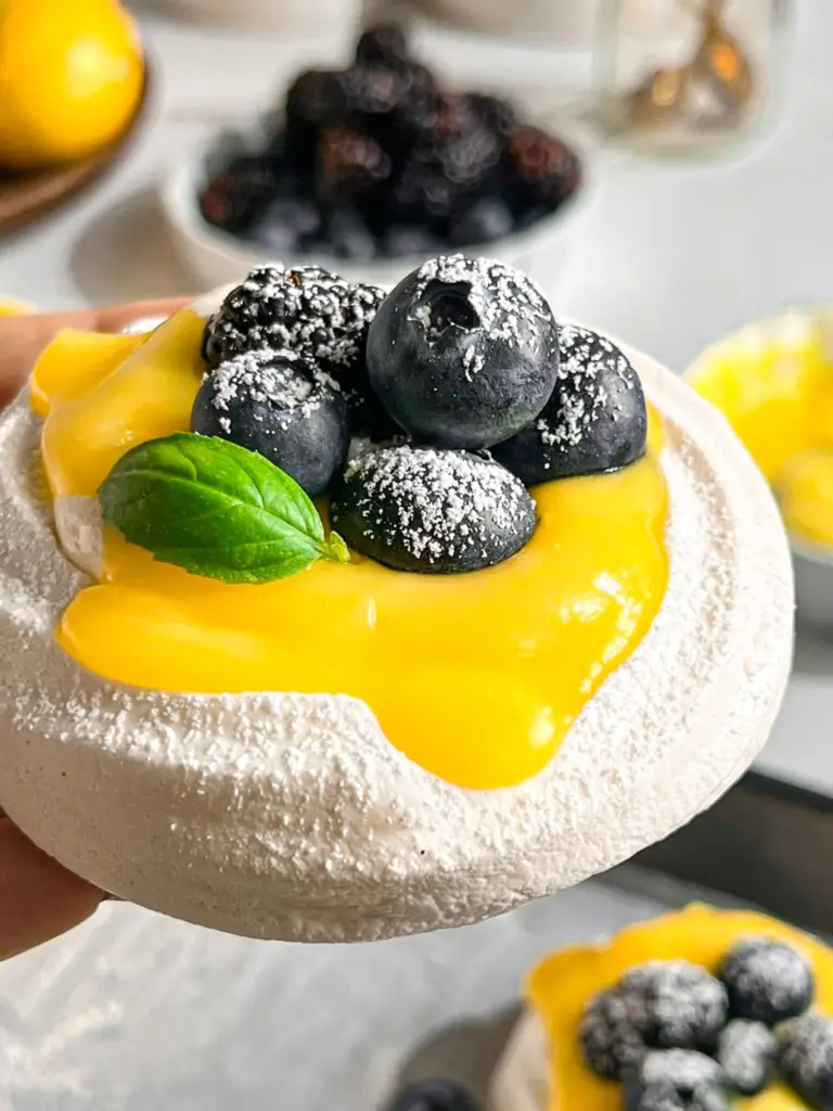 Lemon Blueberry Pavlova