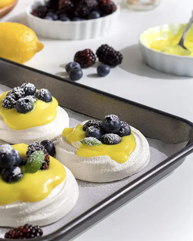 Lemon Blueberry Pavlova