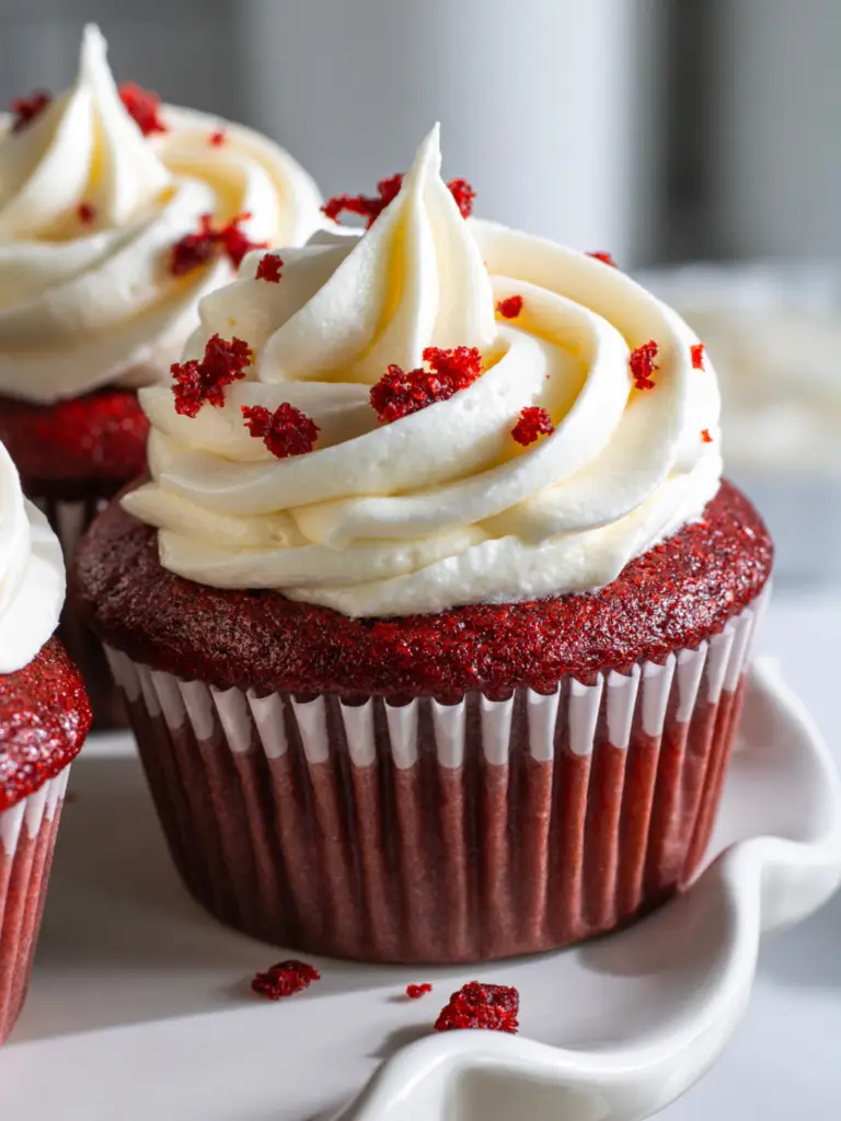 how to make the best Red Velvet Cupcakes eggless and dairyfree