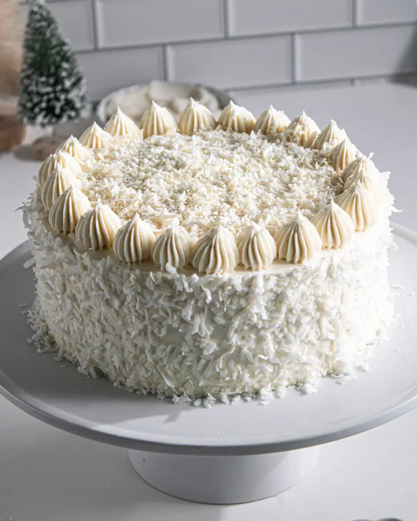 how to make white chocolate almond cake layer cake eggless