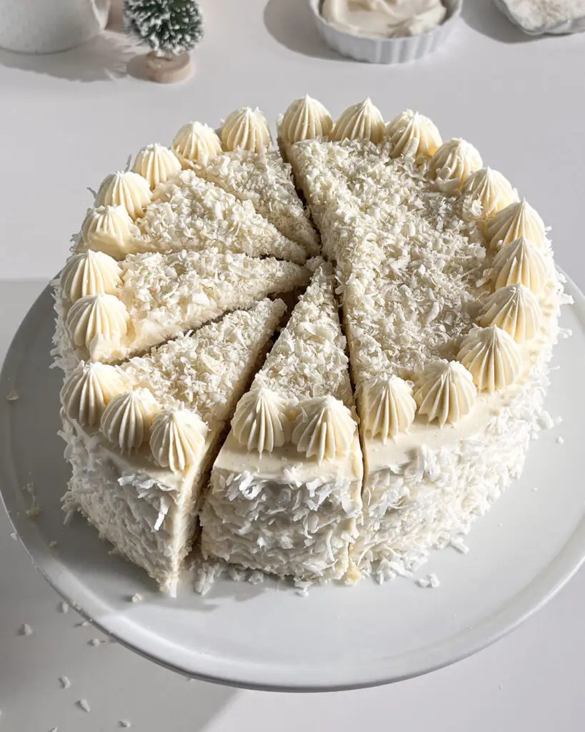 how to make white chocolate cake with coconut eggless