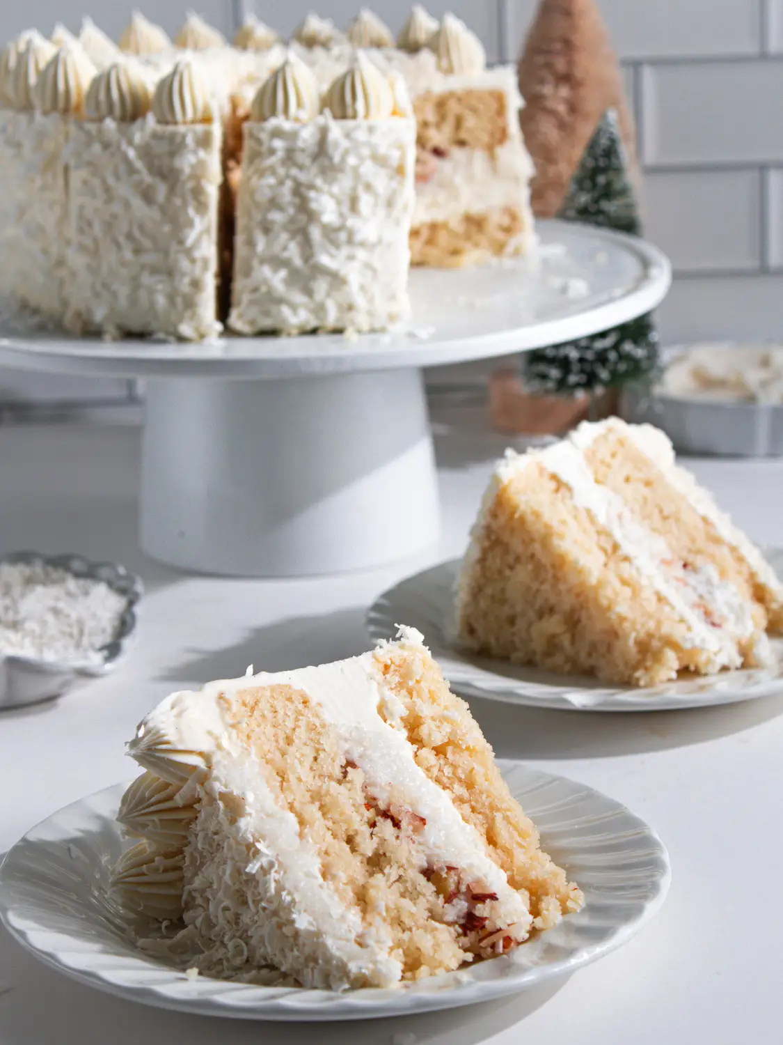 Winter Wonderland White Chocolate Cake