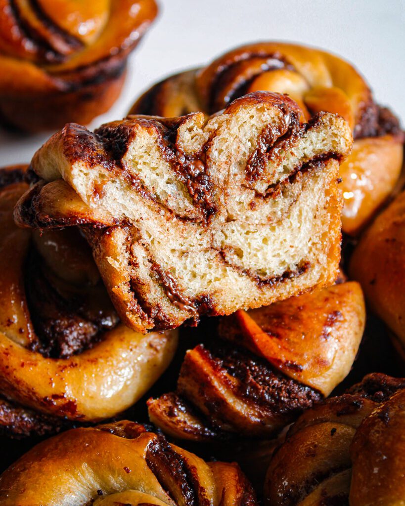 eggless baking with Nutella