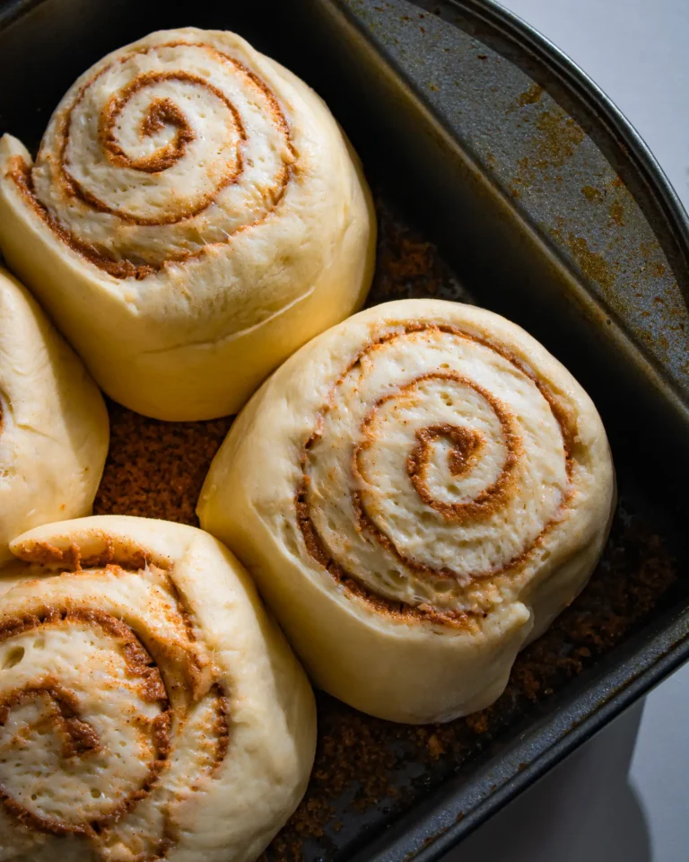 soft and fluffy small batch cinnamon rolls eggless and dairyfree
